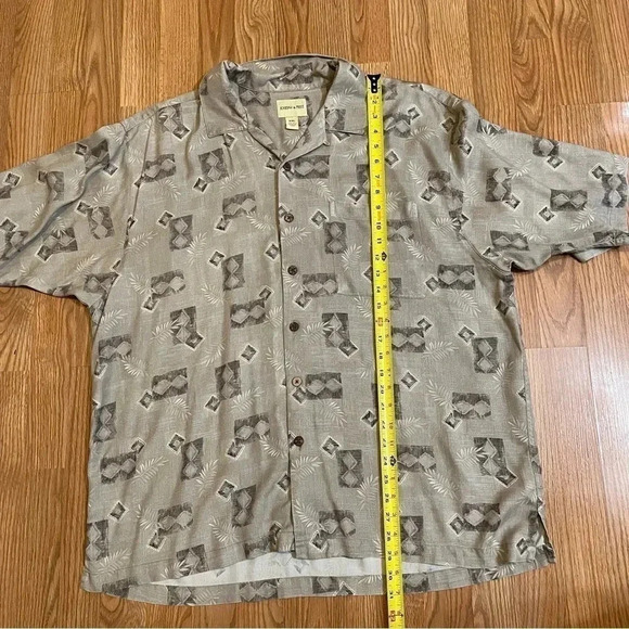 Joseph & Feiss Men's Hawaiian Short Sleeve Silk Shirt Size XXL - Picture 6 of 6